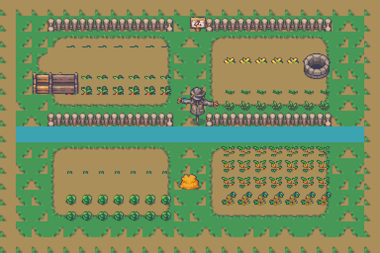 Crop fields during a storm warning